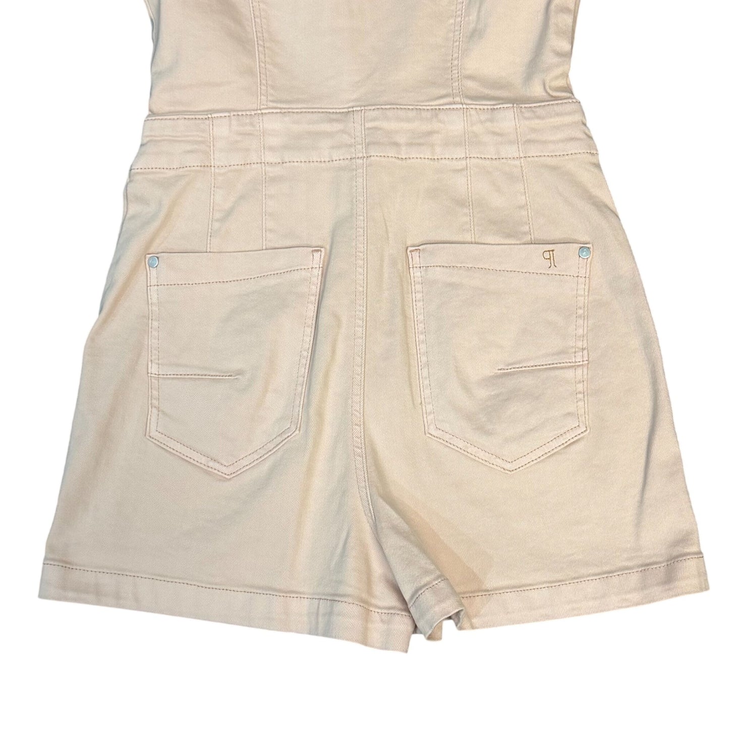 NWT Anthropologie Pilcro Pink Button-Front Romper Size 4