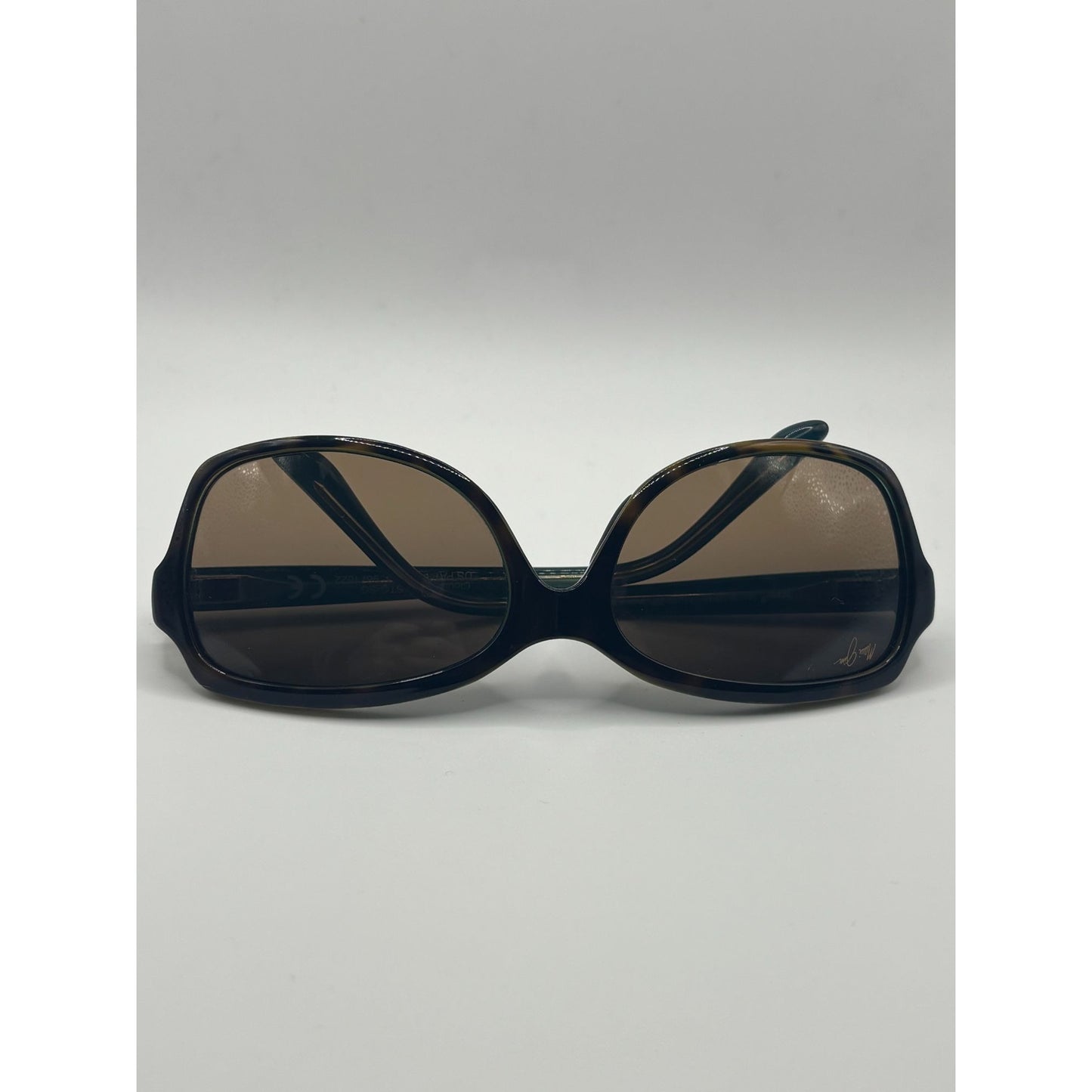 Maui Jim Polarized Sunglasses Tortoise Frame Brown Lenses