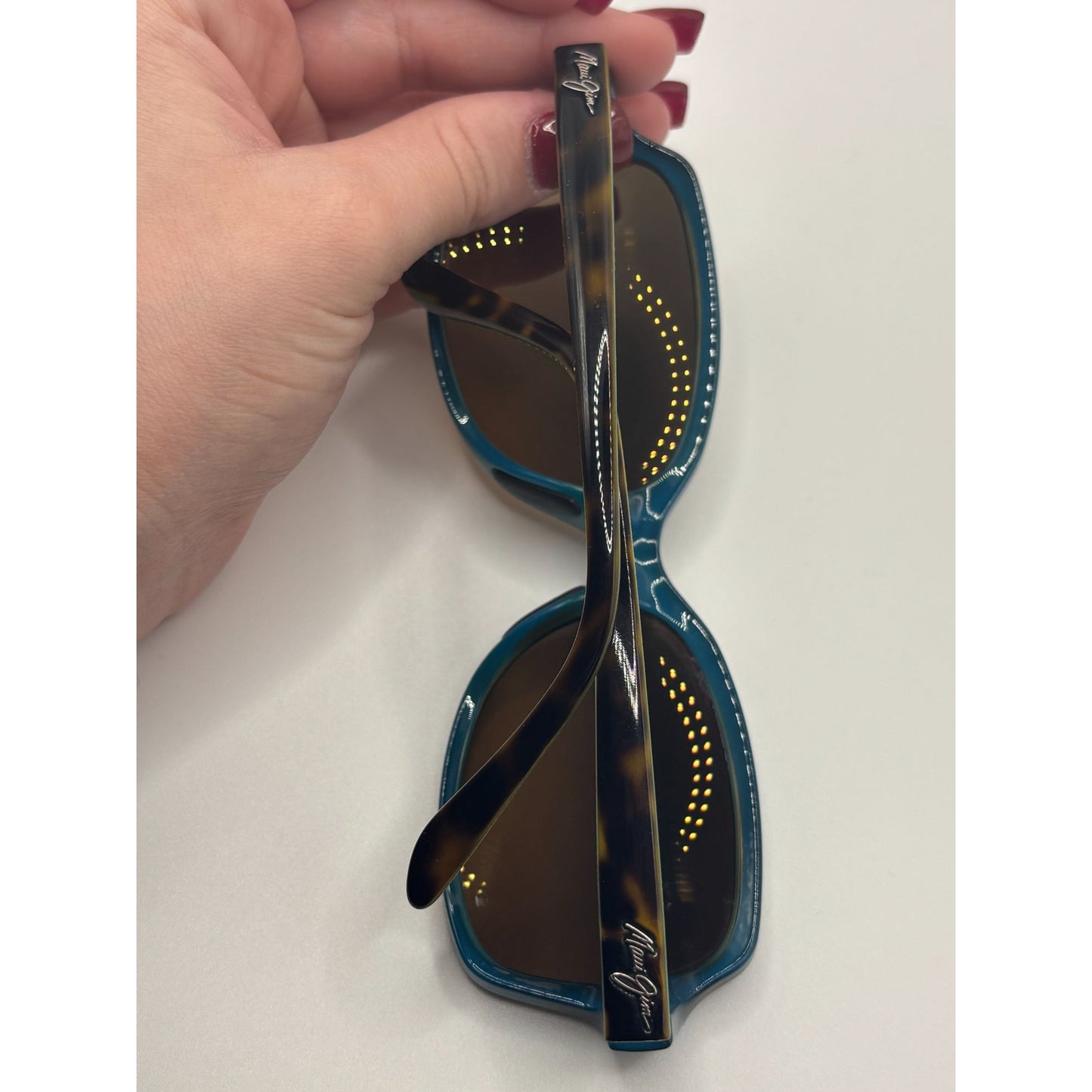 Maui Jim Polarized Sunglasses Tortoise Frame Brown Lenses