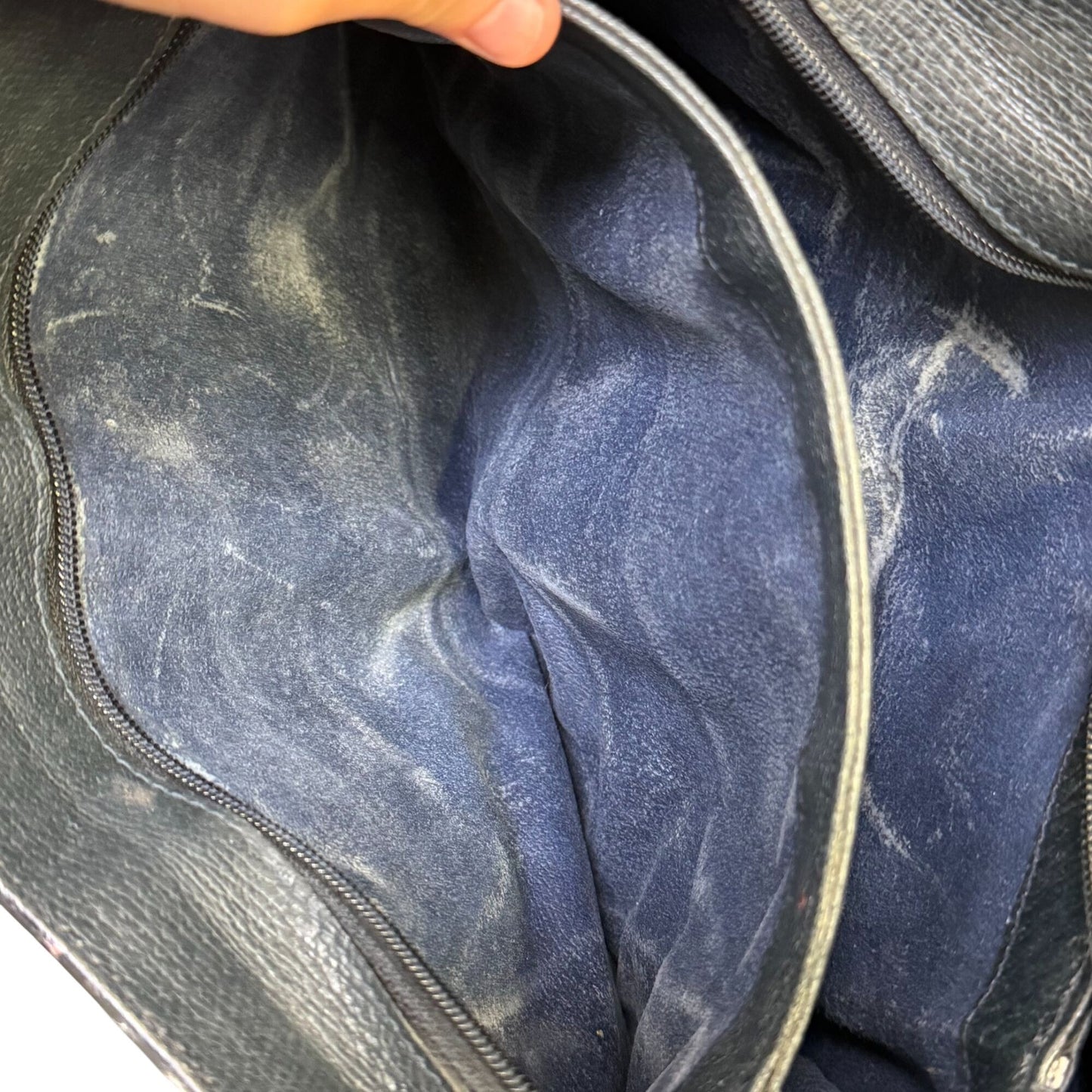 Gucci Vintage GG Supreme Monogram Navy Canvas Crossbody Bag