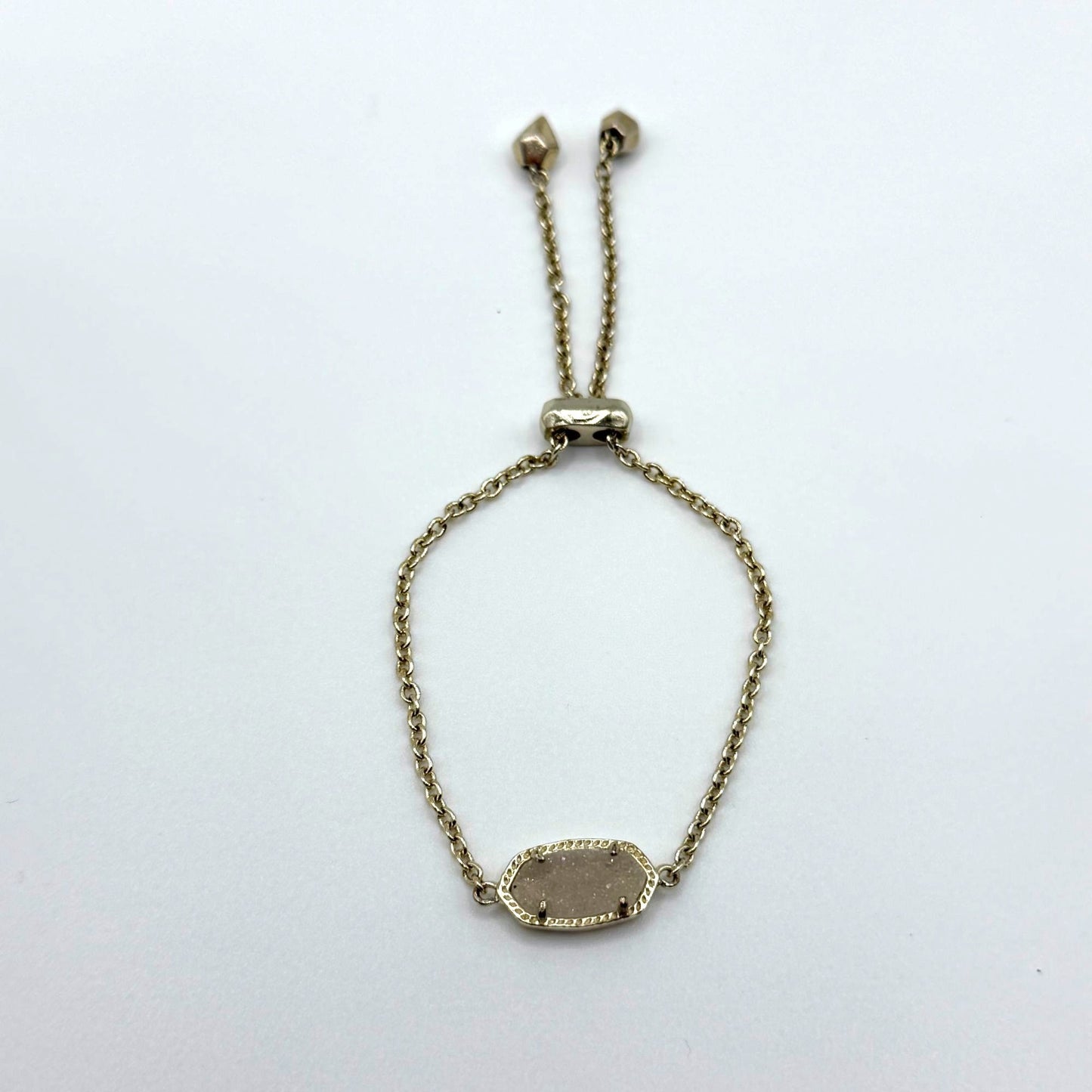 Kendra Scott Elaina Gold Adjustable Chain Bracelet Gold Tone