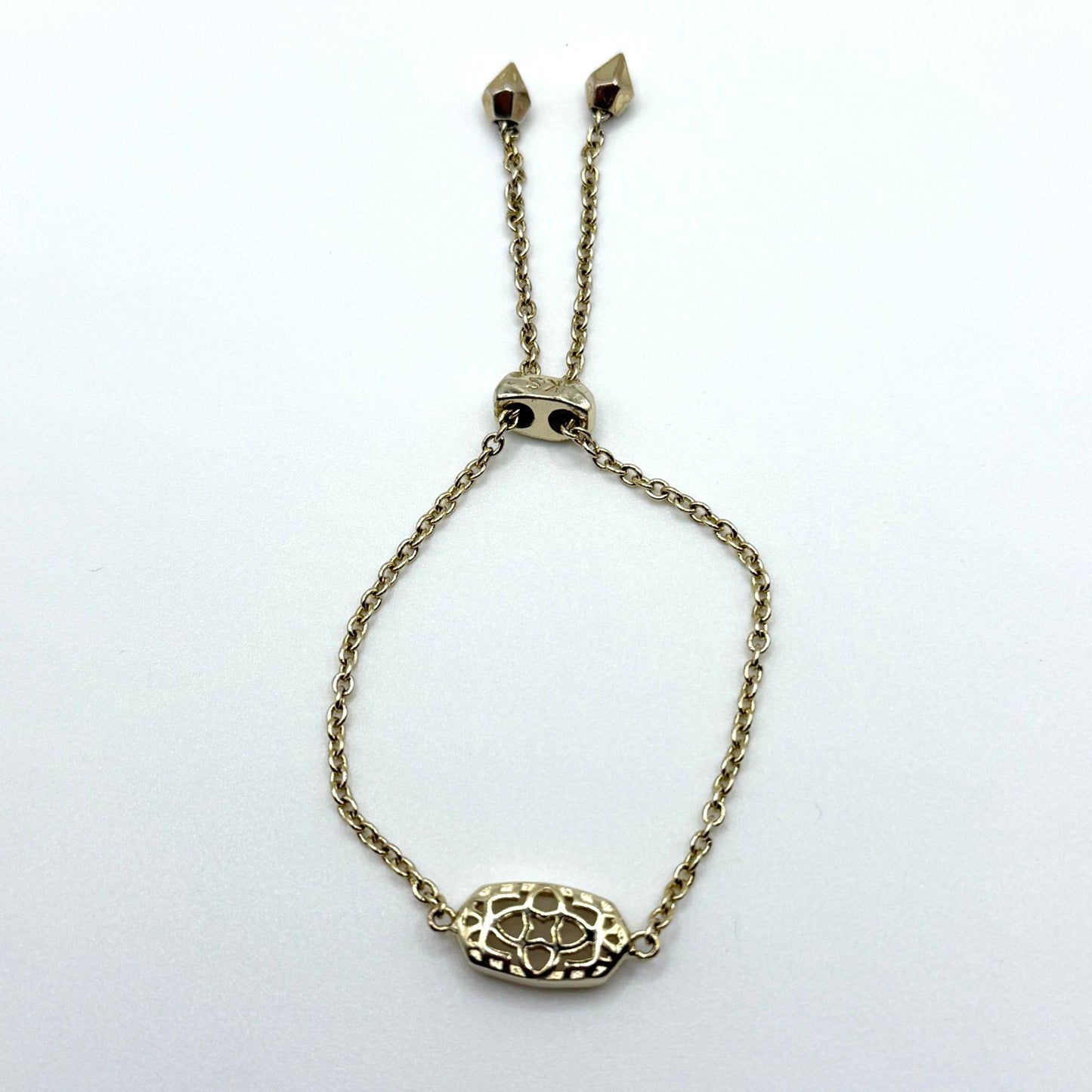 Kendra Scott Elaina Gold Adjustable Chain Bracelet Gold Tone