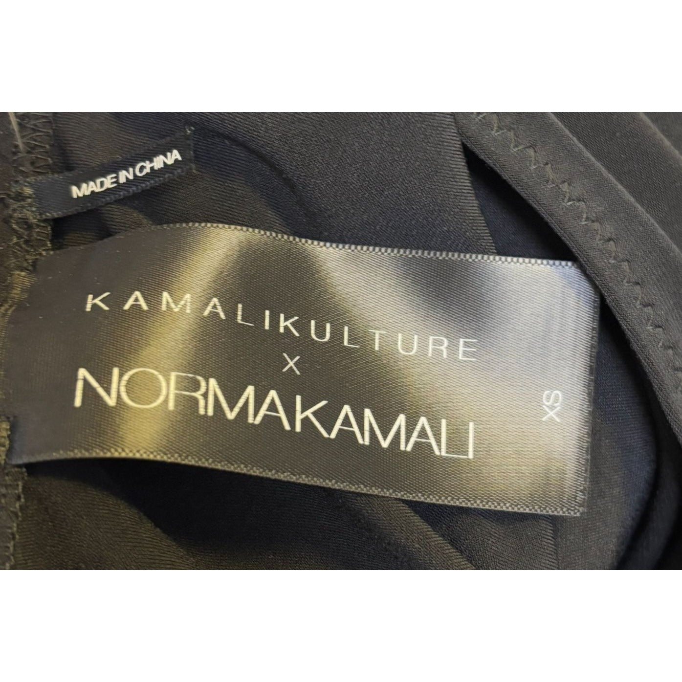 Kamalikulture X Norma Kamali One Shoulder Black Dress S