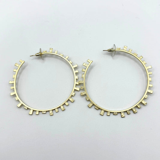 Kendra Scott Gold-Tone Statement Hoop Earrings