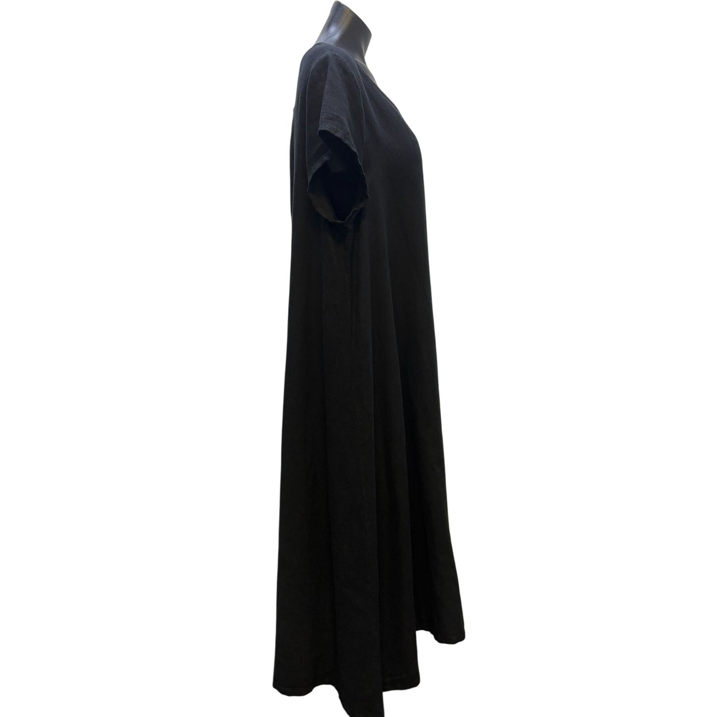Bryn Walker Black Linen Dress M
