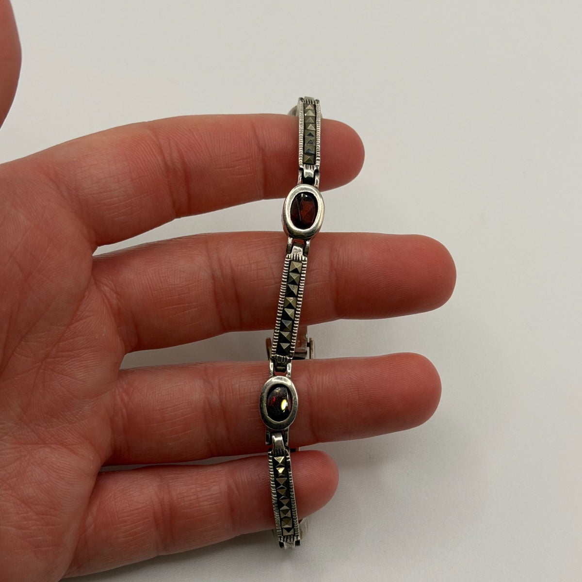 Vintage Sterling Silver 925 Link Bracelet