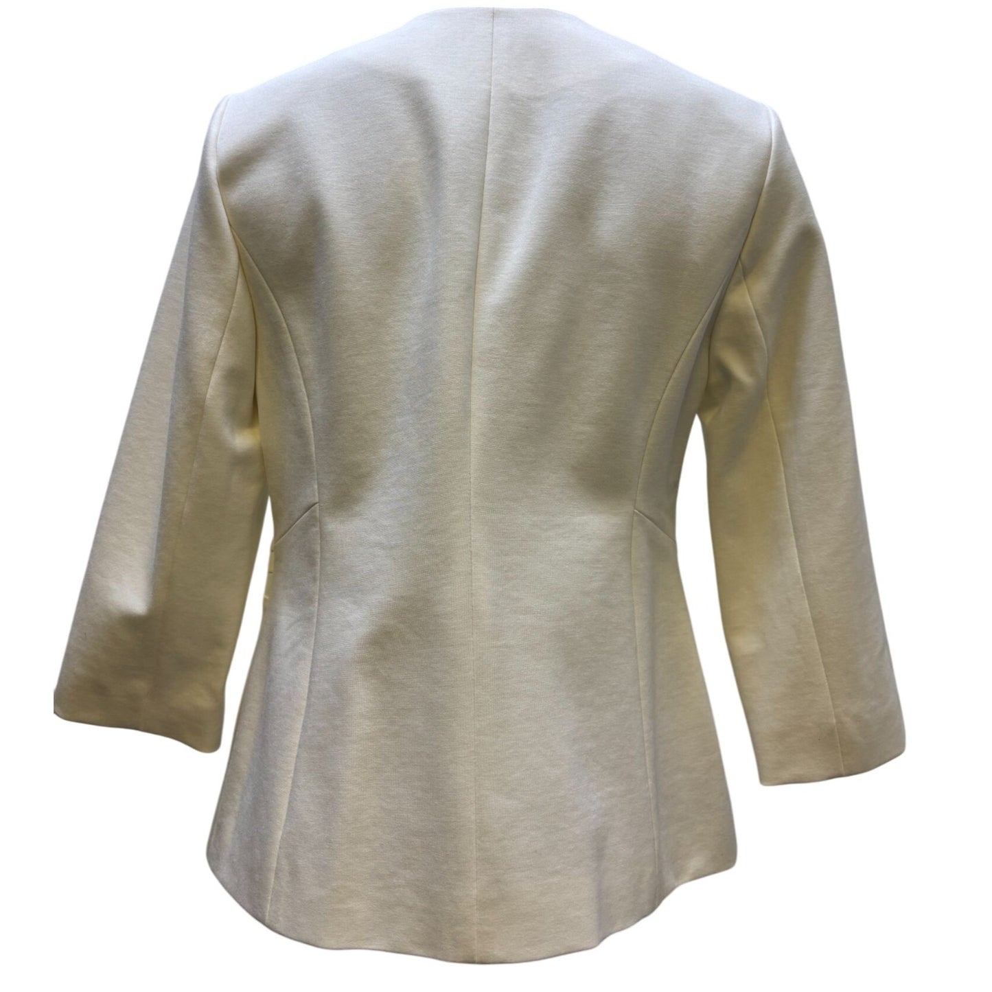 NWT Chicos Ecru Two-Piece Suit Blazer & Trousers  Size 0