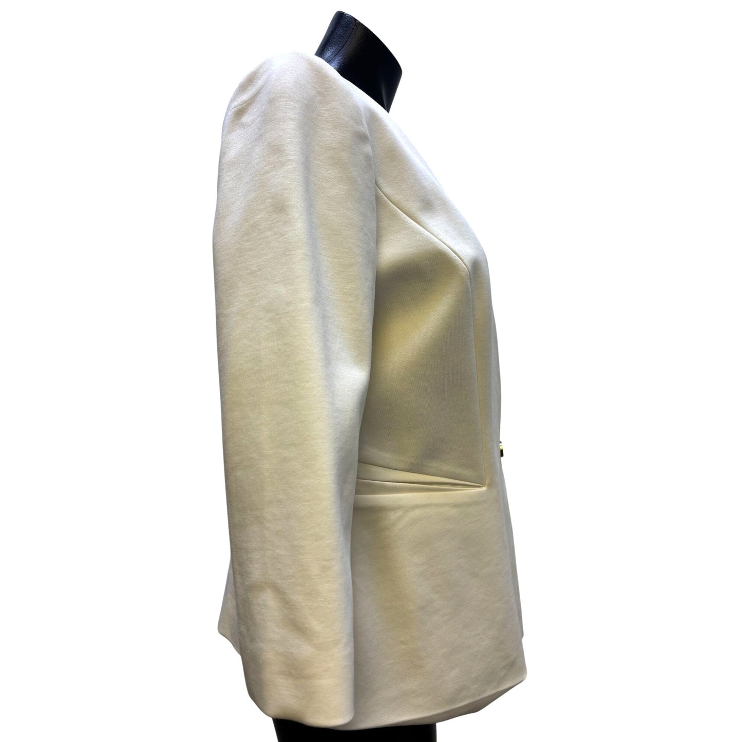 NWT Chicos Ecru Two-Piece Suit Blazer & Trousers  Size 0