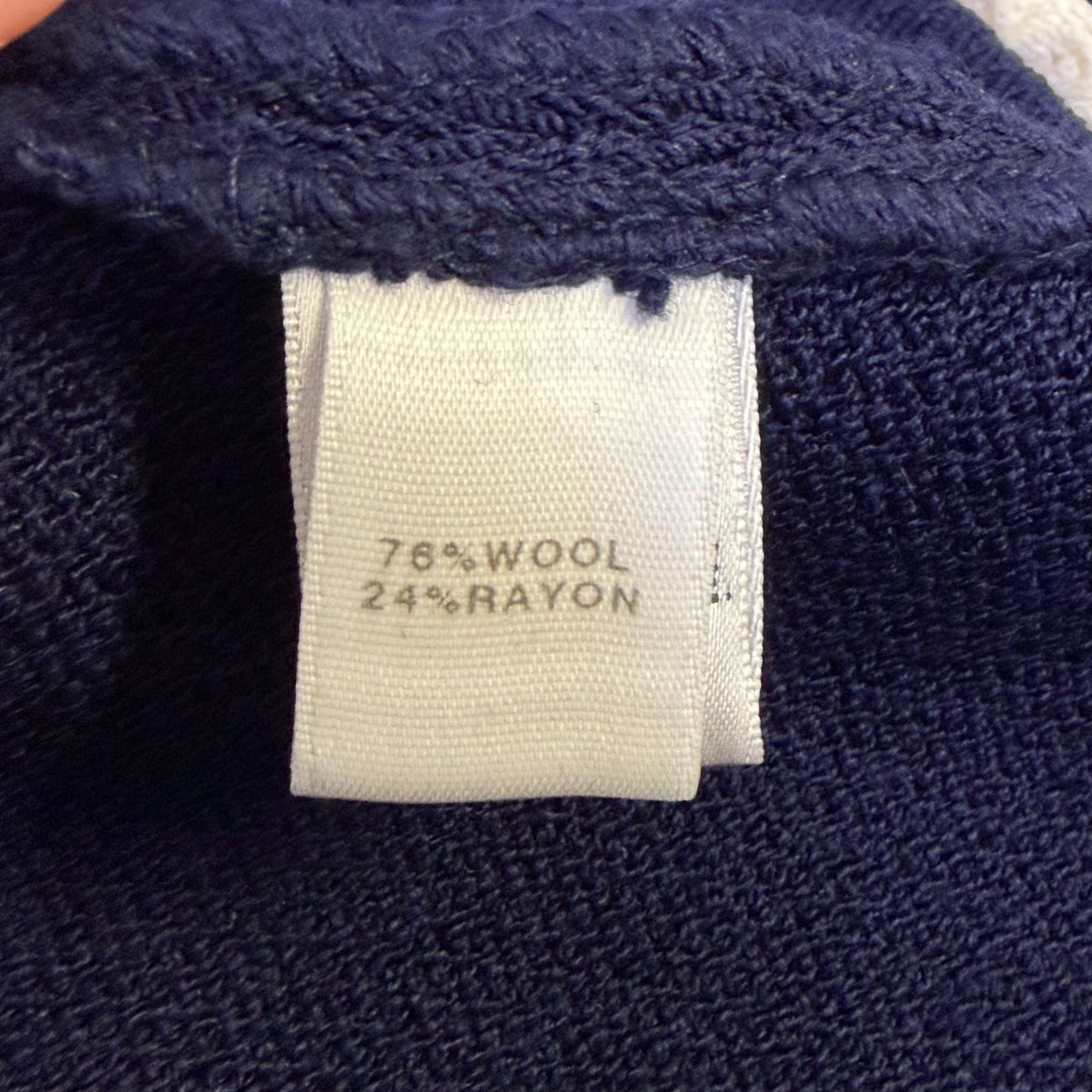 St John Collection Knit Jacket Navy White Size 12