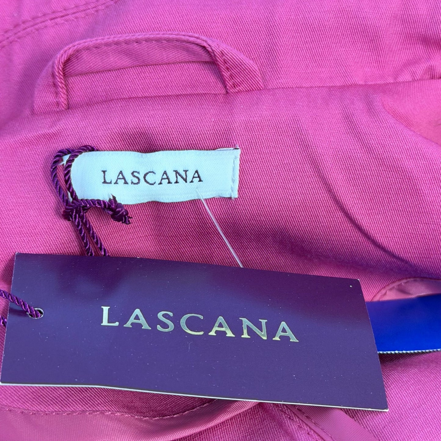 Lascana NWT Belted Pink Jacket Double-Breasted Long Sleeve Size 4