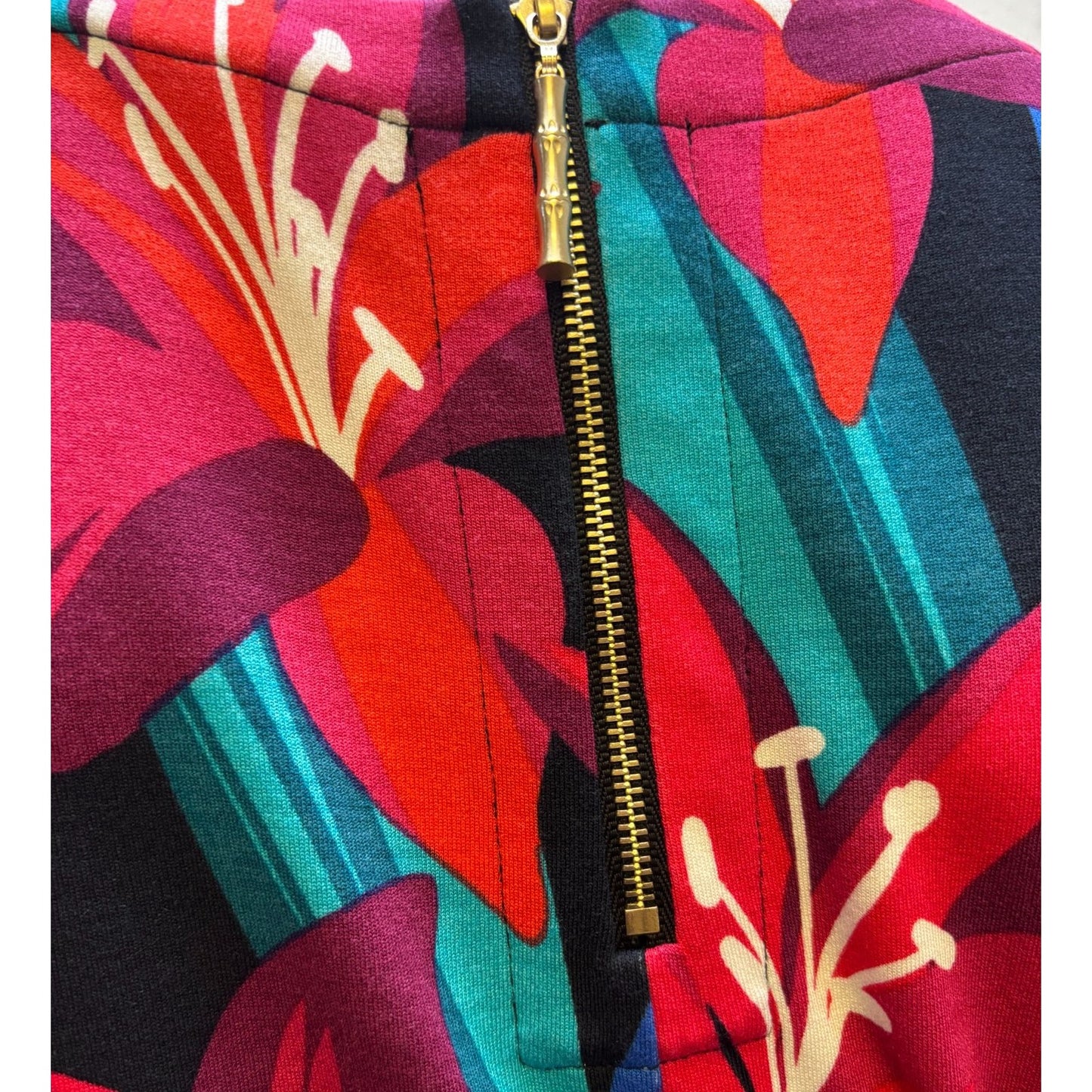 2p Tommy Bahama Floral Print Dress Matching Cover-Up Red Multicolor L