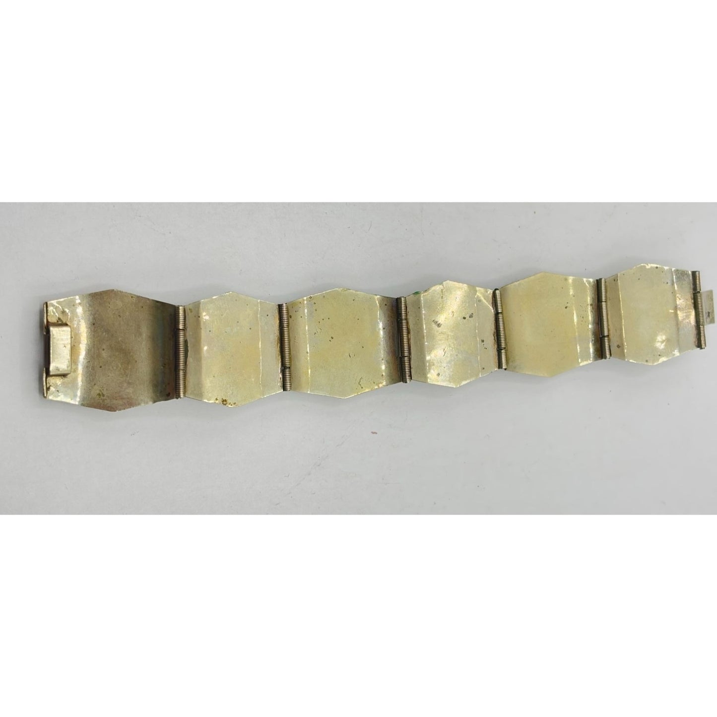 Vintage 925 Silver Abalone Bracelet