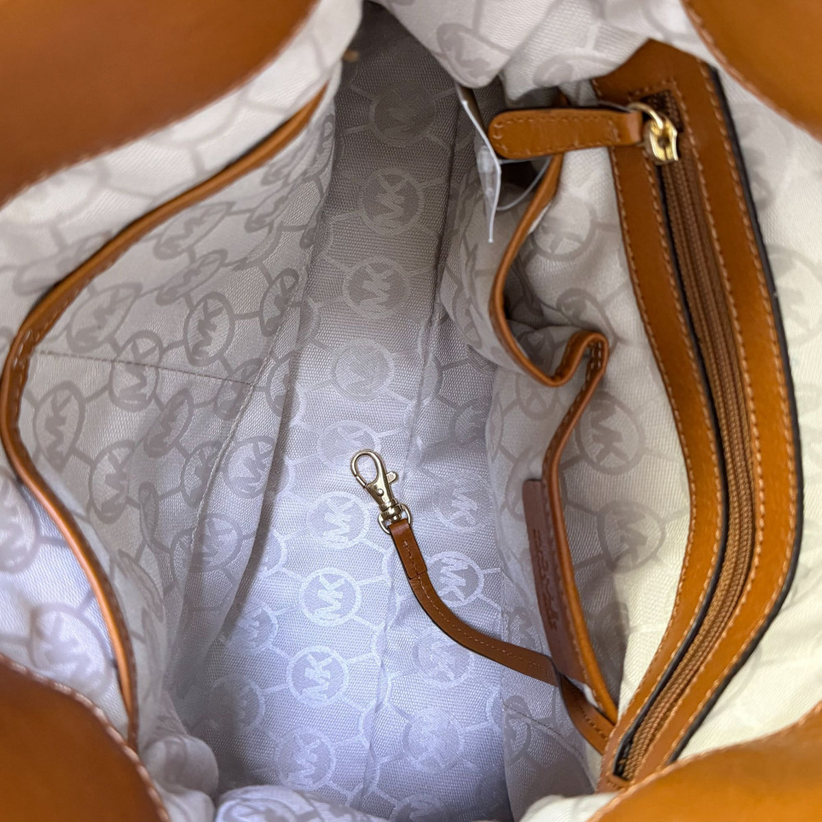 NWT Michael Kors Hamilton Canvas Red/White Stripe Large Tote Bag