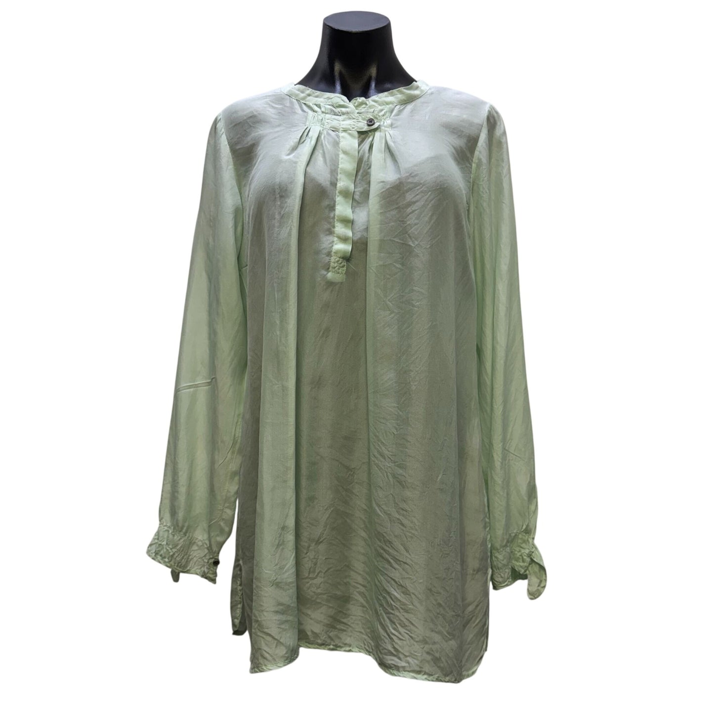 Pete & Greta Mint Green Long Sleeve Blouse Size S