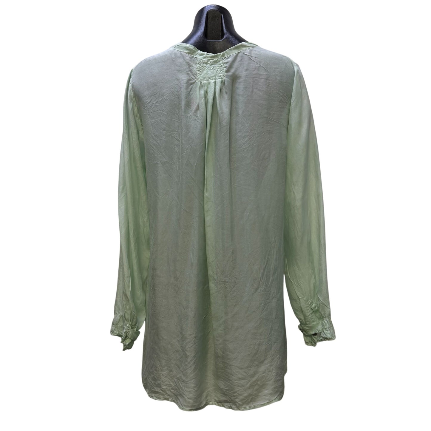 Pete & Greta Mint Green Long Sleeve Blouse Size S