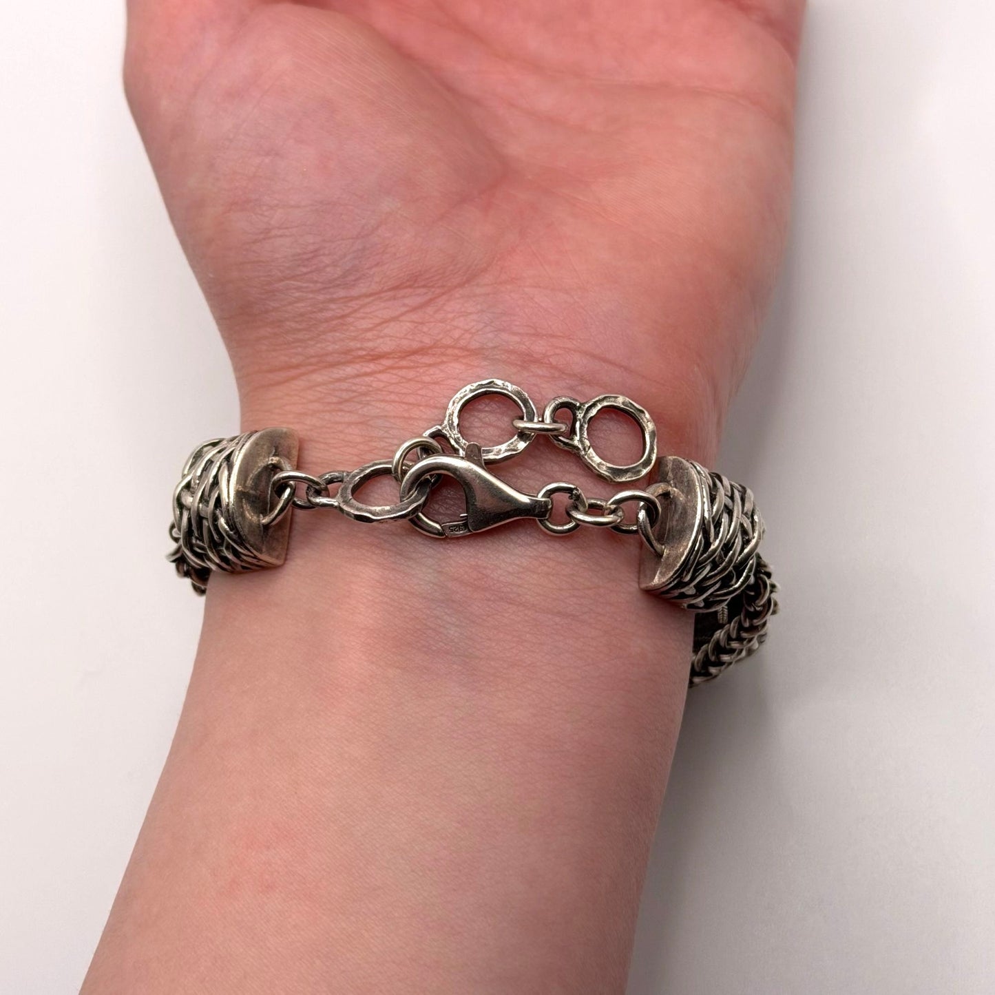 Silpada Talk Of The Town Multi-Chain 925 Sterling Silver Adjustable Bracelet