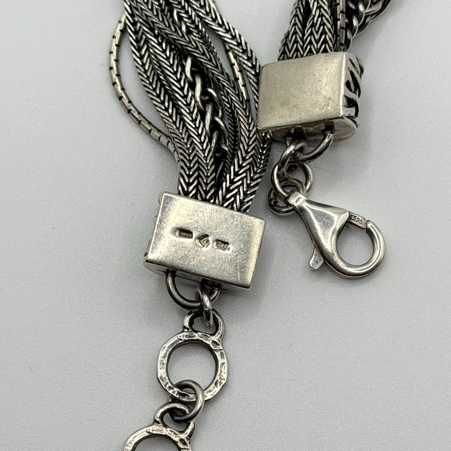 Silpada Talk Of The Town Multi-Chain 925 Sterling Silver Adjustable Bracelet