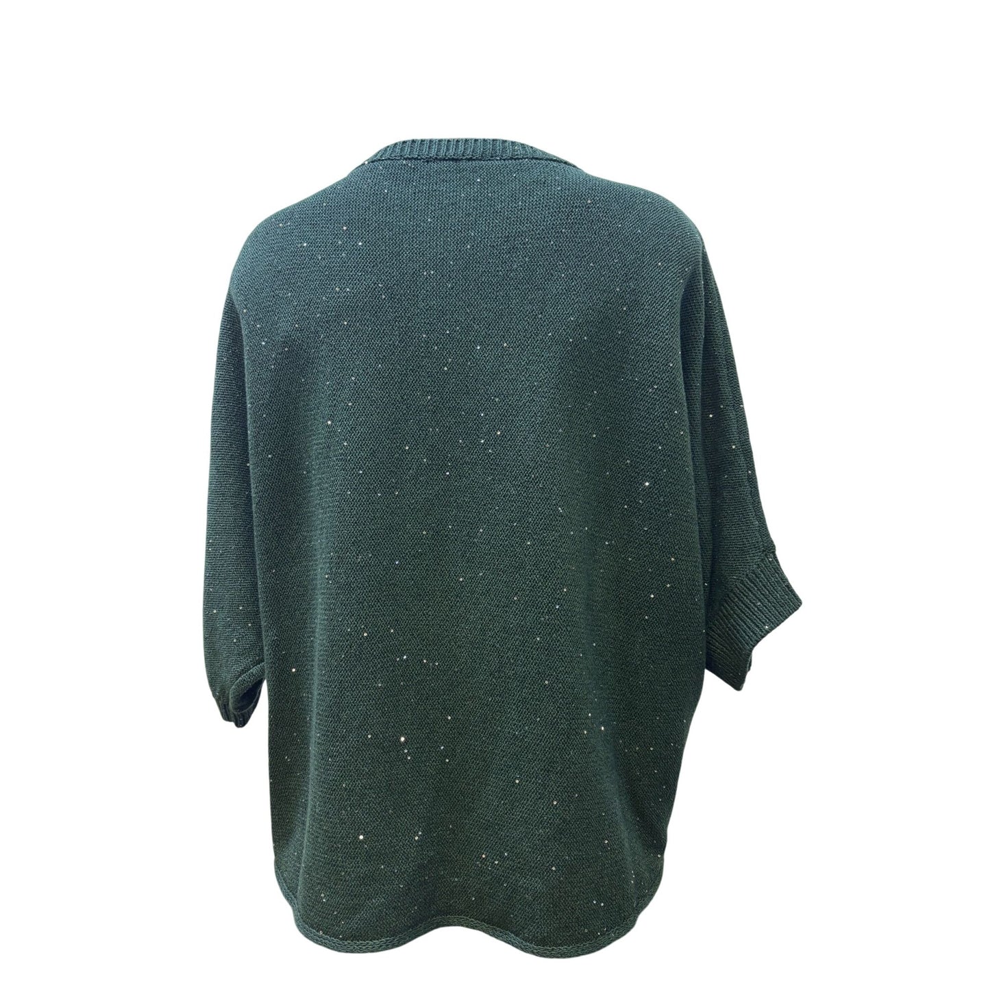Fabiana Filippi Green Silk/Cotton Sweater Green 8/M