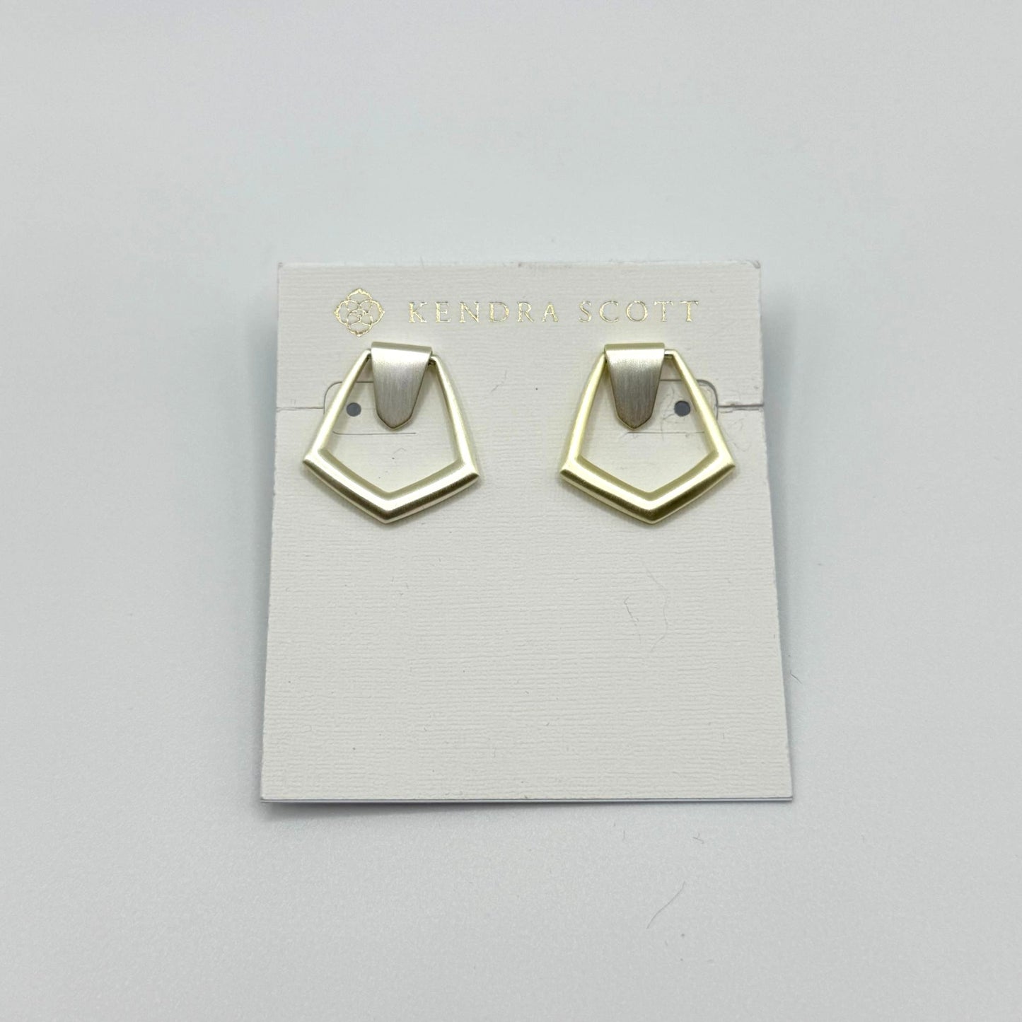 Kendra Scott Gold Plated Geometric Hoop Earrings