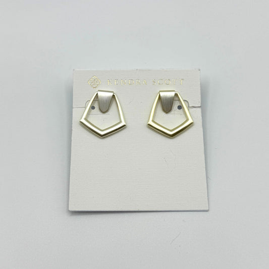 Kendra Scott Gold Plated Geometric Hoop Earrings