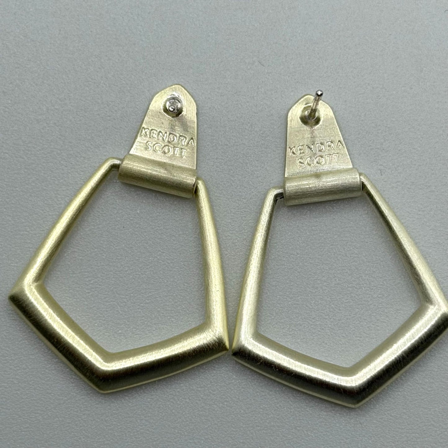 Kendra Scott Gold Plated Geometric Hoop Earrings
