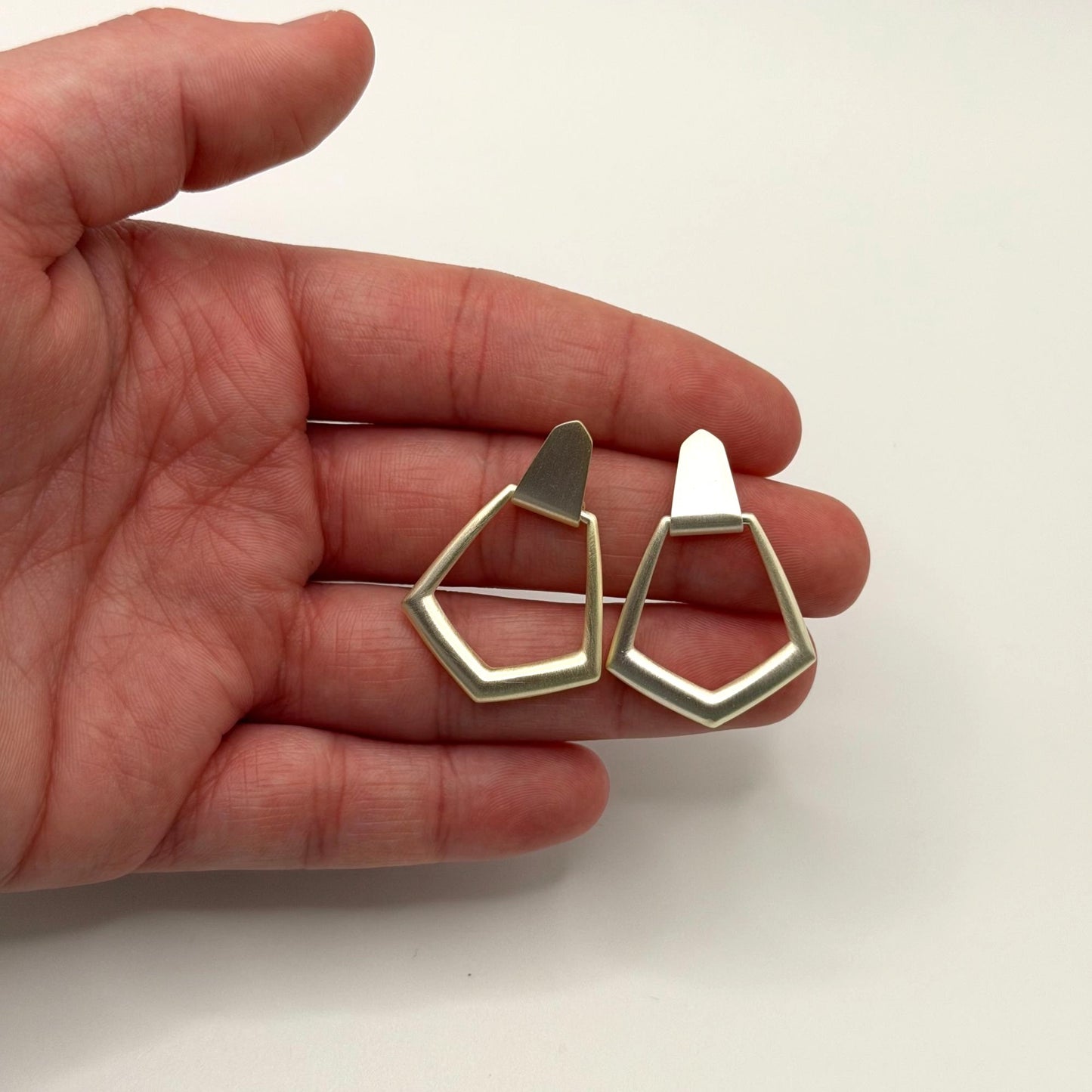 Kendra Scott Gold Plated Geometric Hoop Earrings