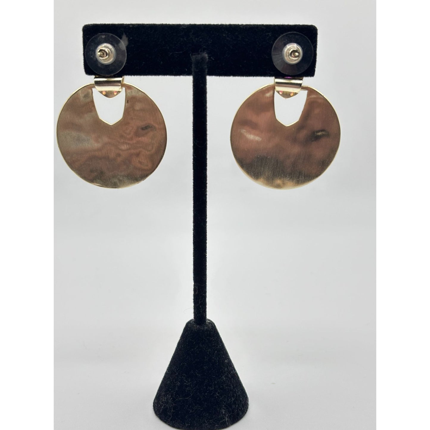 Kendra Scott Gold & Red Oval Stone Earrings