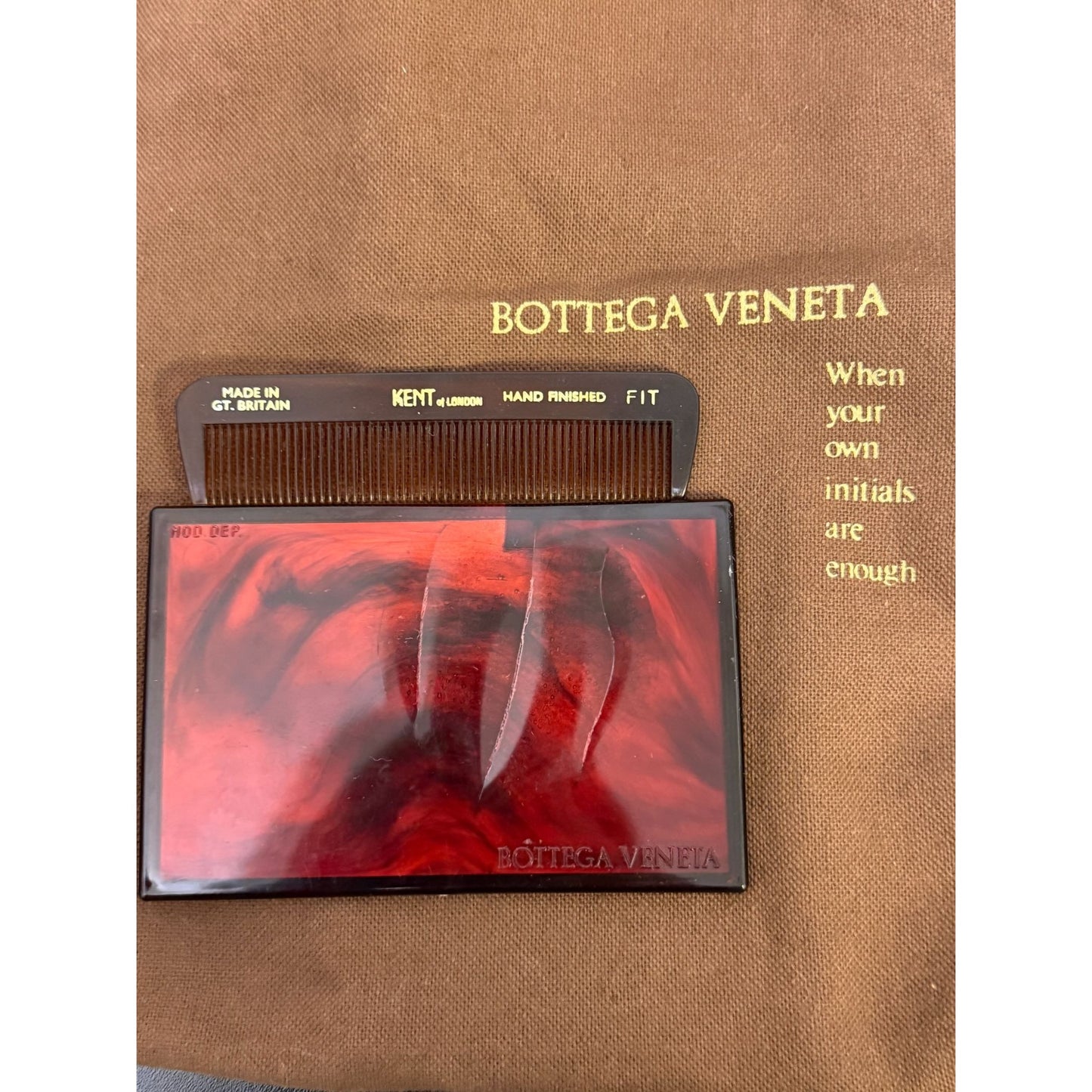Bottega Veneta Vintage Italian Leather Clutch Bag In Wine Red With Gold Kiss Lock Closure