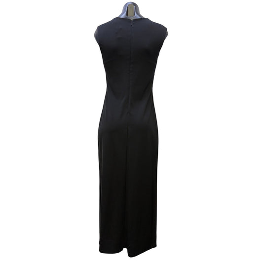 NWT Banana Republic Black Sleeveless Midi Dress Petite Size 4