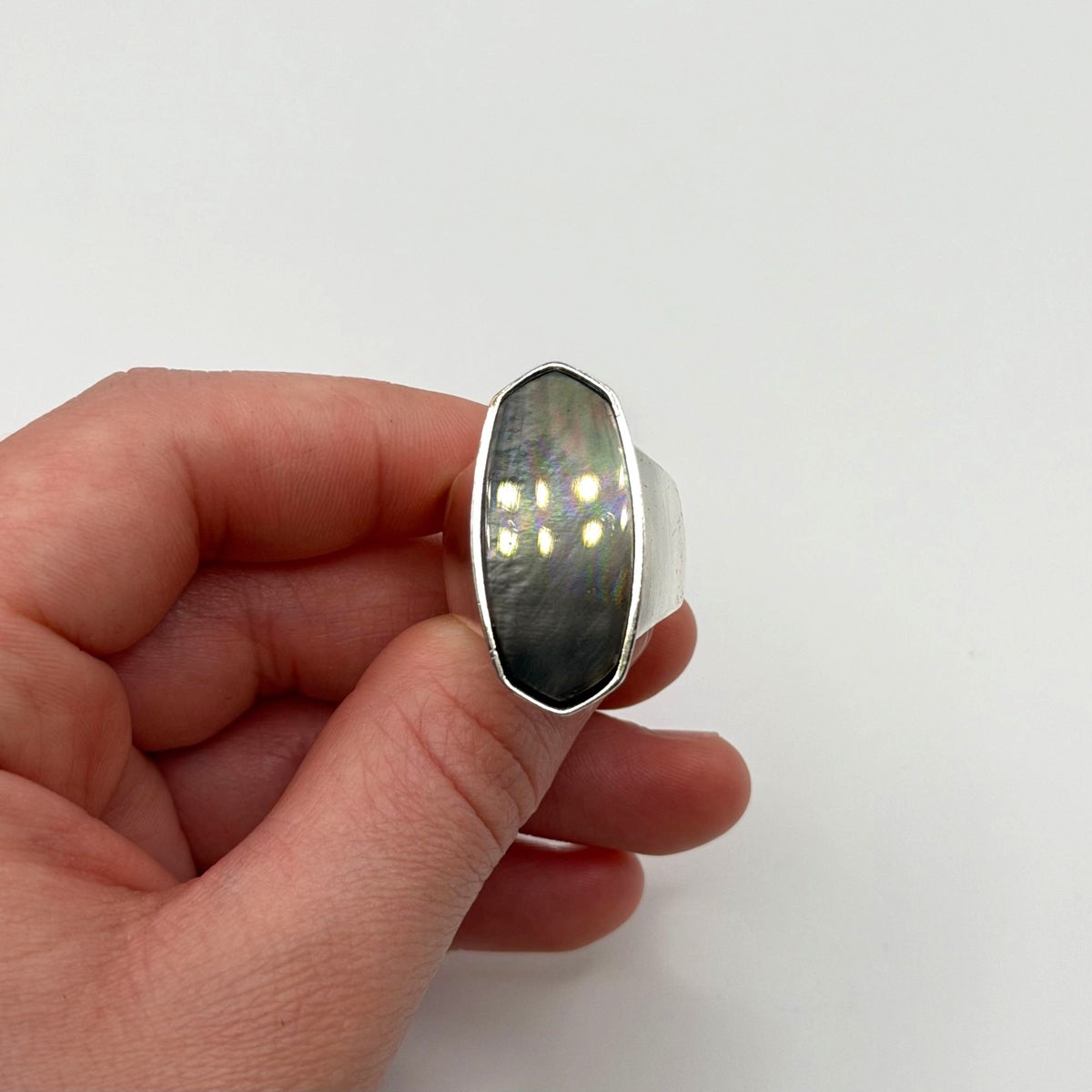 Kendra Scott Silver Statement Ring Size 7.5