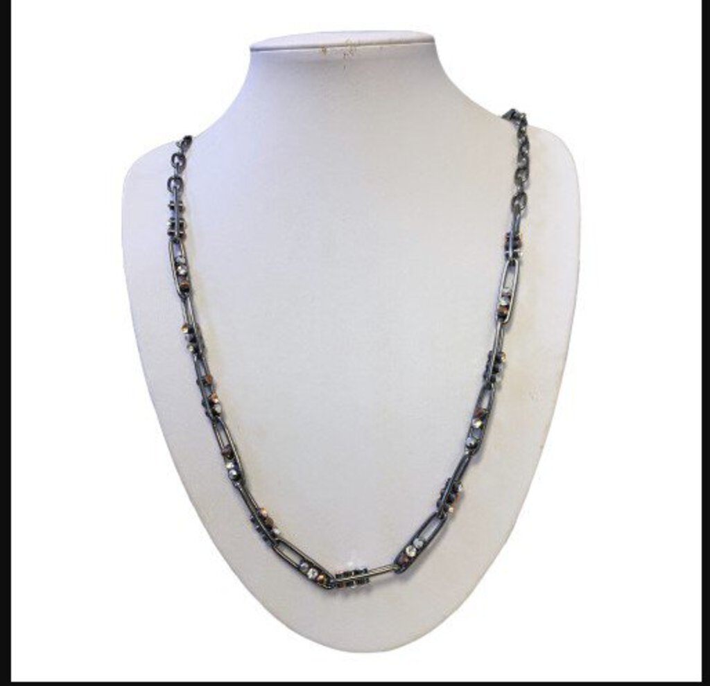 Stella and Dot Black Costume Necklace