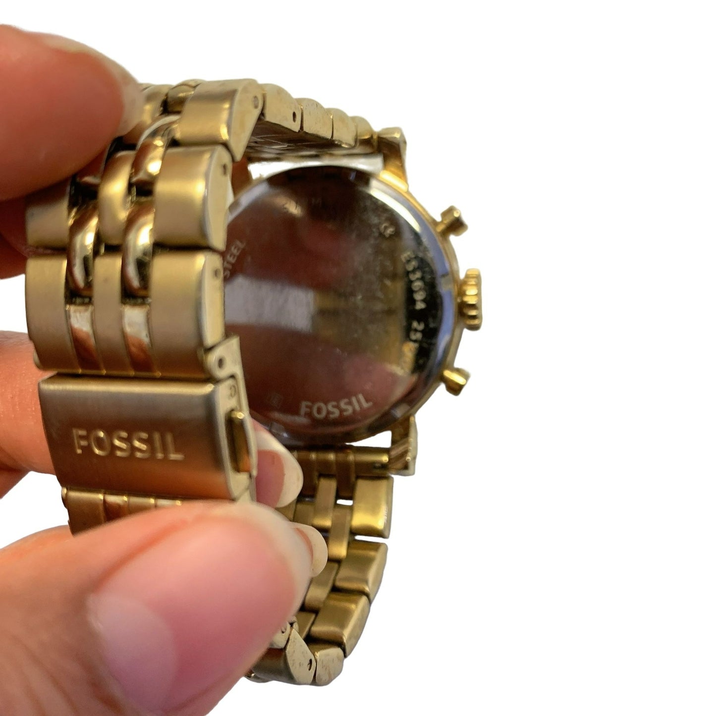 *Fossil Gold Round Face Watch
